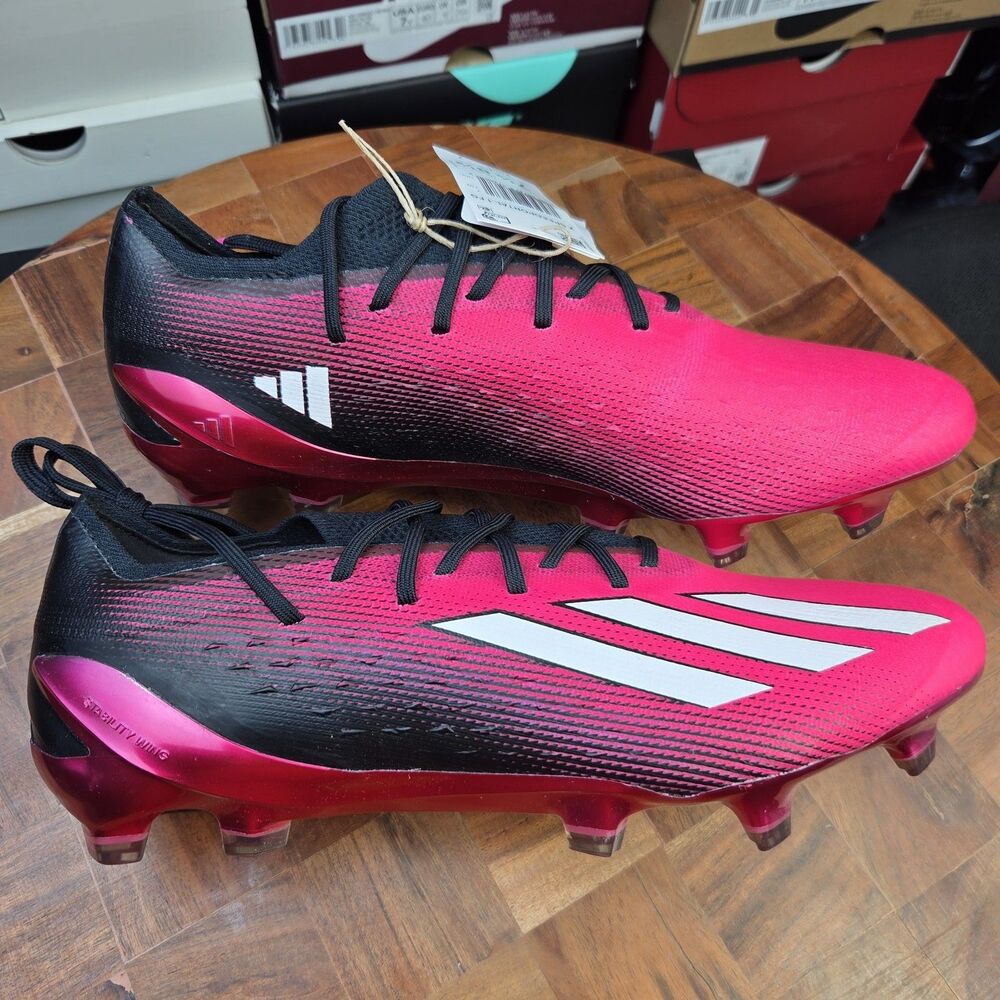 ADIDAS X SPEEDPORTAL.1 FG PRO SOCCER CLEATS STABILITY PINK BLK GZ5108 MEN SZ 7.5